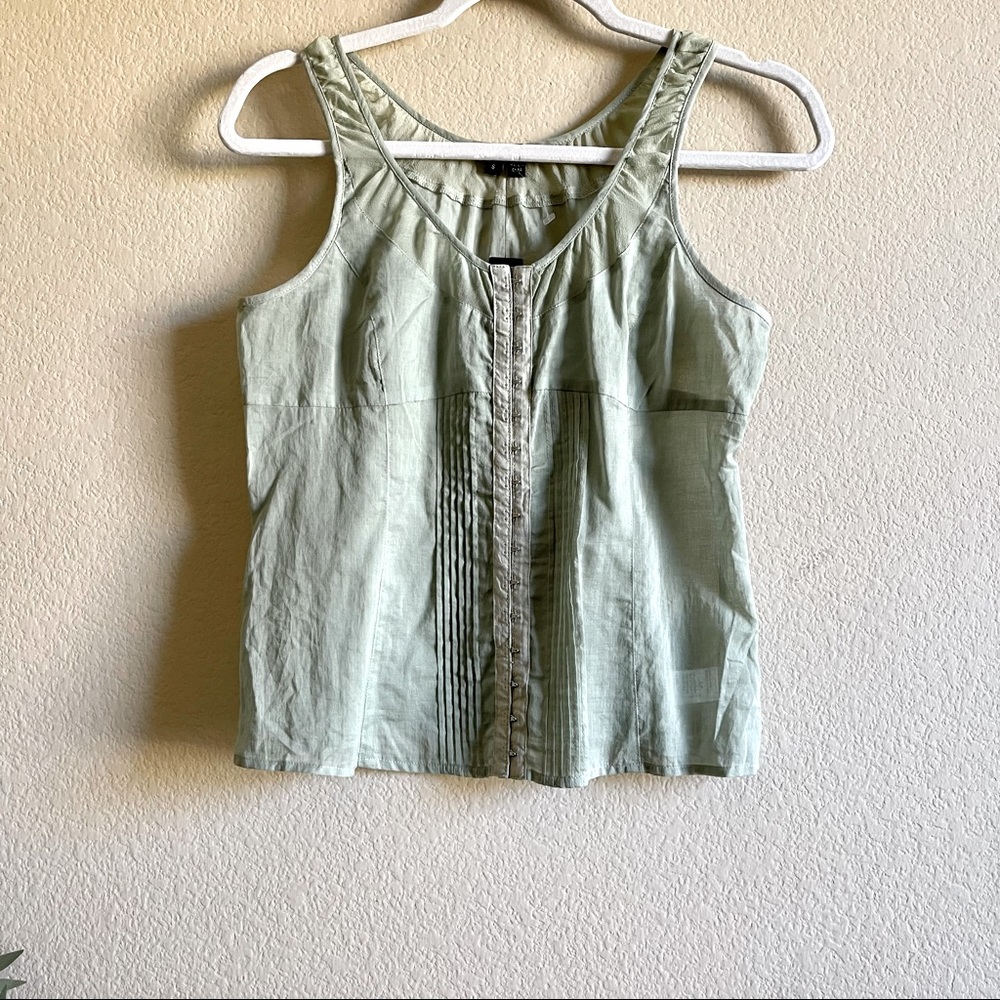Theory Susan Women’s Top in Washed Gauze Corset Style NWT